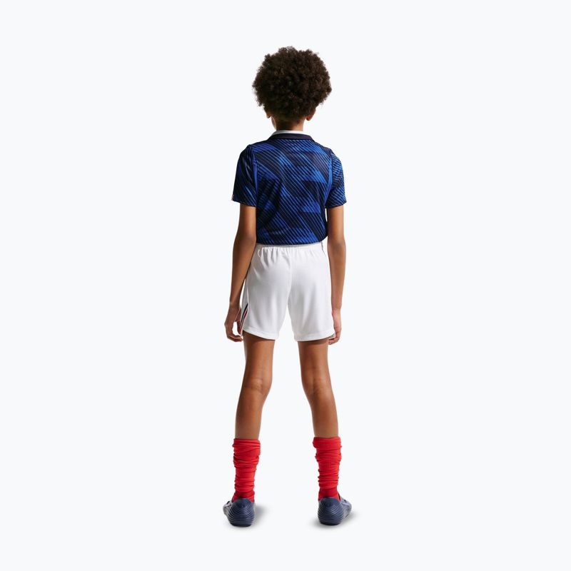 Pantaloni scurți de fotbal pentru copii Nike FFF 2026 Stadium Home white/metallic copper 3