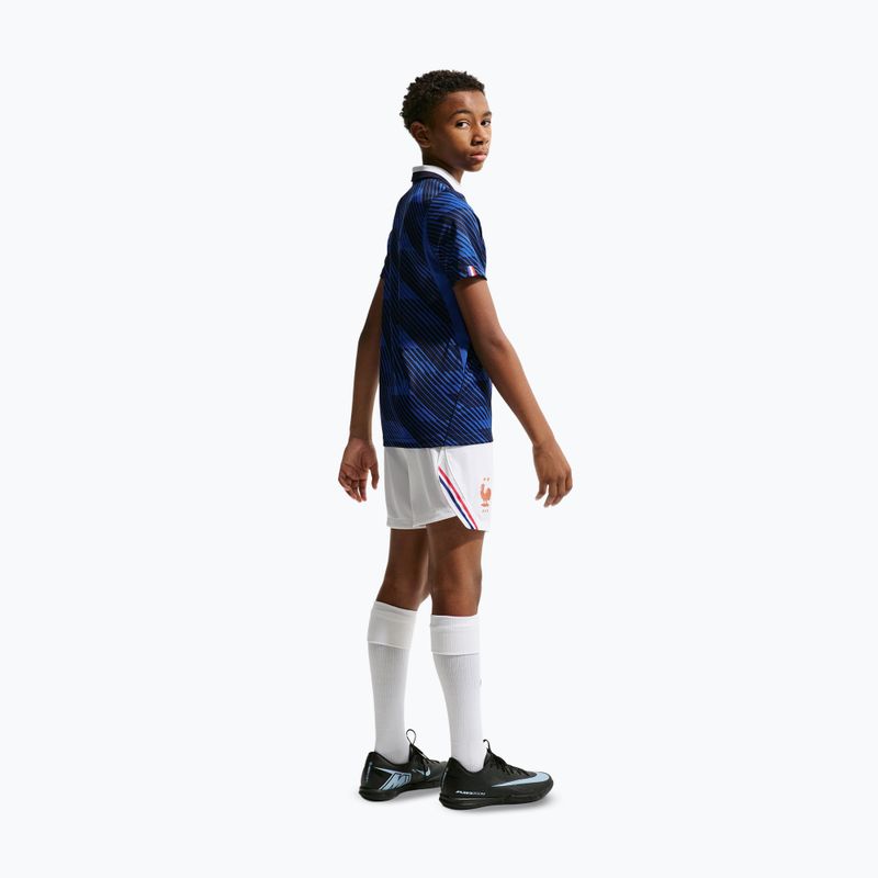 Pantaloni scurți de fotbal pentru copii Nike FFF 2026 Stadium Home white/metallic copper 4