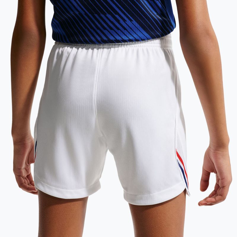 Pantaloni scurți de fotbal pentru copii Nike FFF 2026 Stadium Home white/metallic copper 8