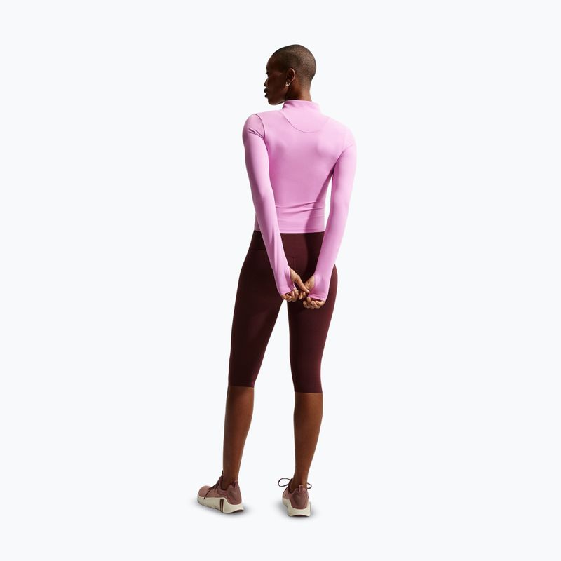 Bluză de antrenament pentru femei Nike Zenvy Dri-Fit Full Zip light magenta/white 3