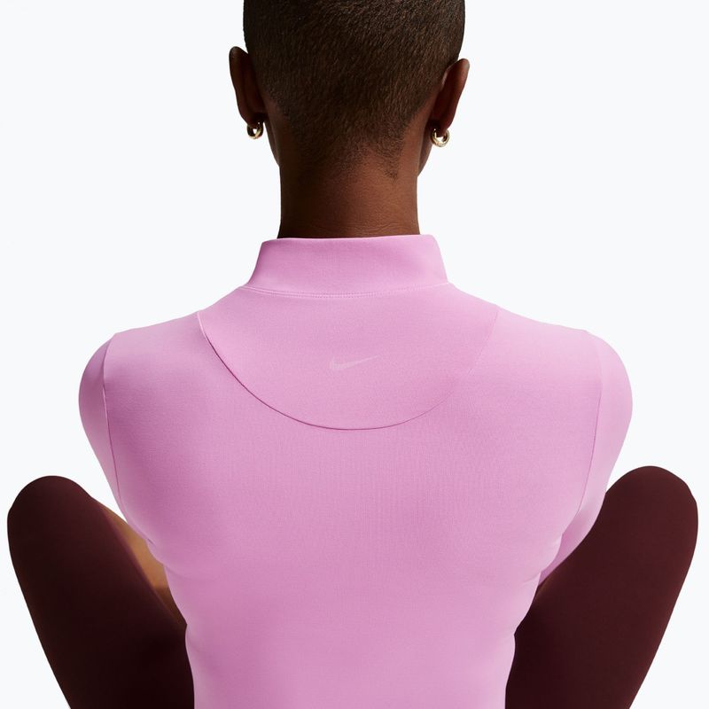 Bluză de antrenament pentru femei Nike Zenvy Dri-Fit Full Zip light magenta/white 4