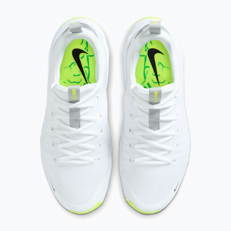 Încălțăminte de antrenament pentru femei Nike Free Metcon 6 white/volt/metallic silver 8