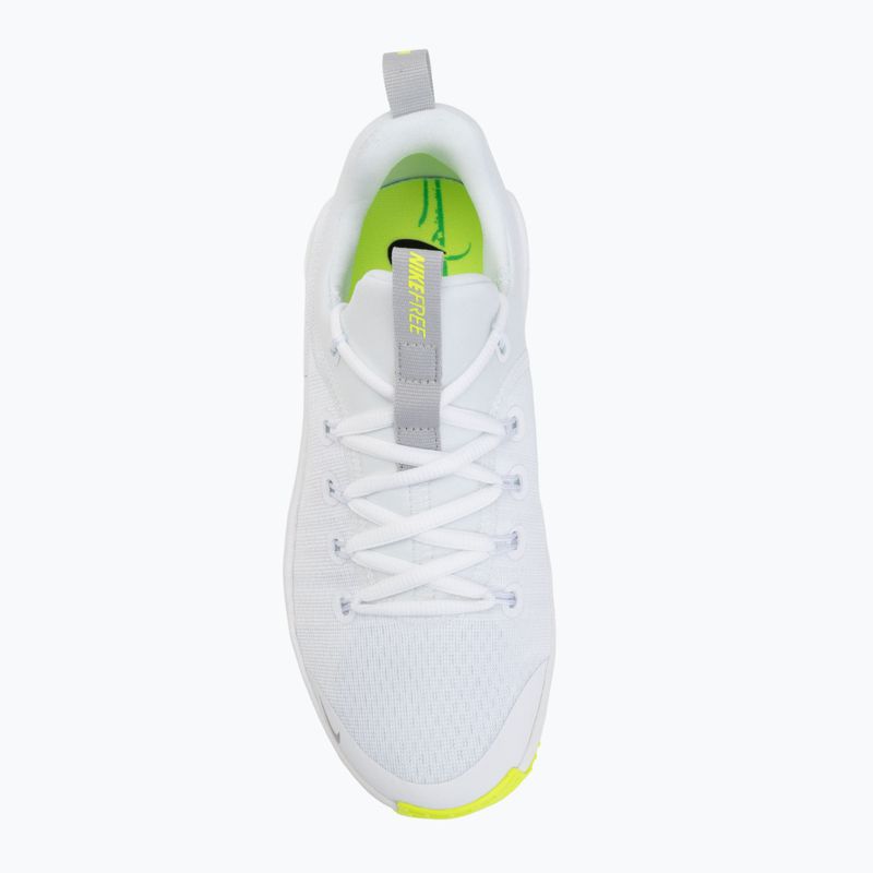 Încălțăminte de antrenament pentru femei Nike Free Metcon 6 white/volt/metallic silver 5