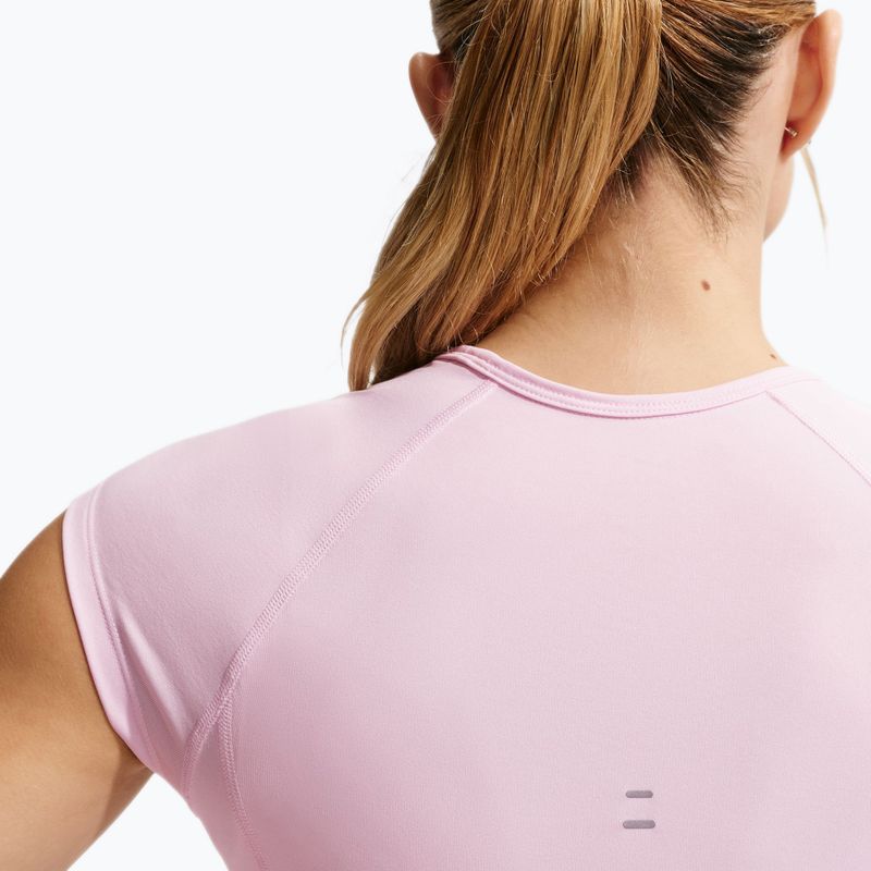 Tricou de alergare pentru femei Nike Swoosh Run Dri-Fit pink foam/photon dust/white 5
