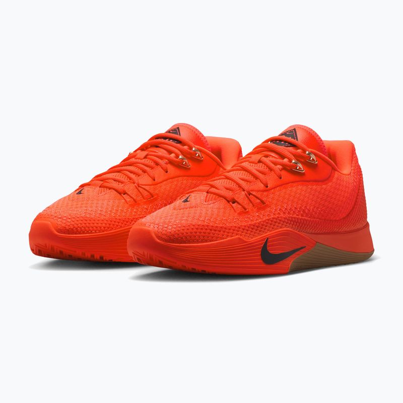 Încălțăminte de baschet pentru bărbați Nike Street Flare bright crimson/gum light brown/black 3