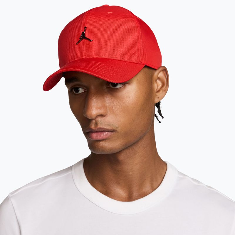 Czapka z daszkiem Nike Jordan Rise Structured Metal Jumpman chile red/r511 5