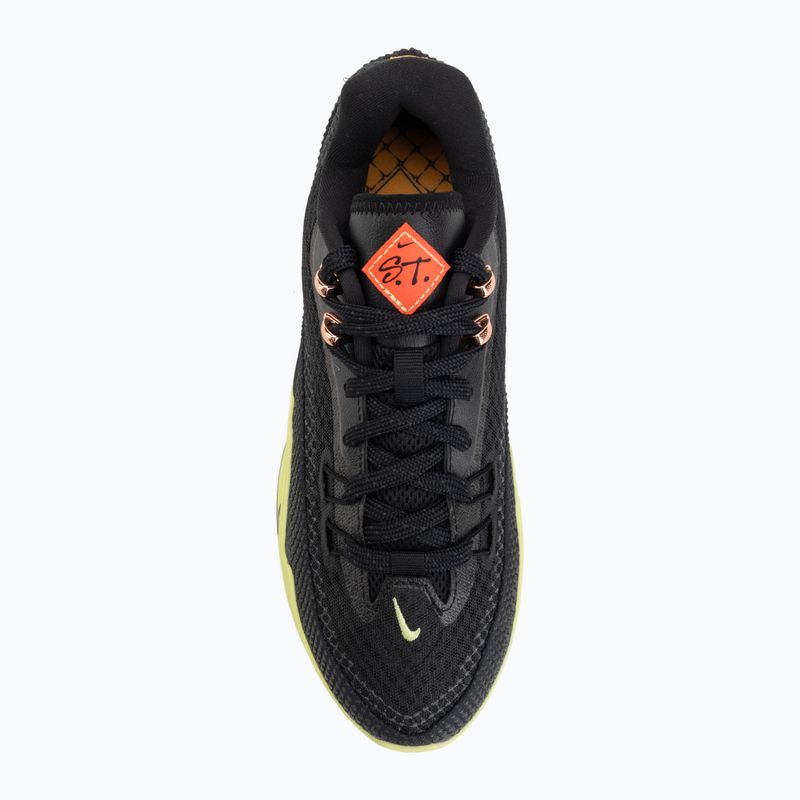 Încălțăminte de baschet pentru bărbați Nike Street Flare black/light lemon twist/desert dust/black 5