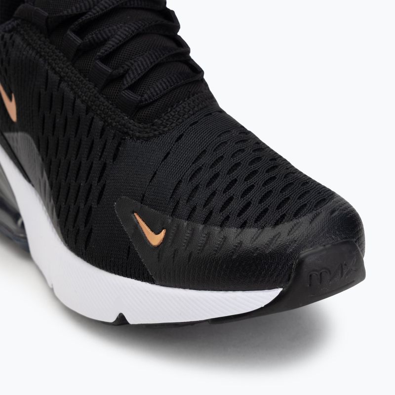 Încălțăminte pentru copii Nike Air Max 270 black/laser orange/metallic copper 7