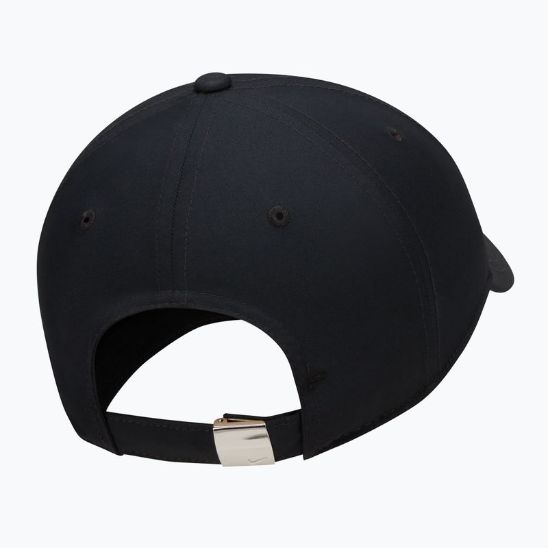 Șapcă Nike Dri-Fit Club Unstructured Metal Swoosh 2026 black/metallic silver 2