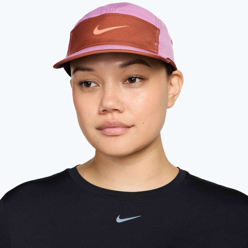 Șapcă Nike Dri-Fit Fly light magenta/dusty peach/orange frost 3