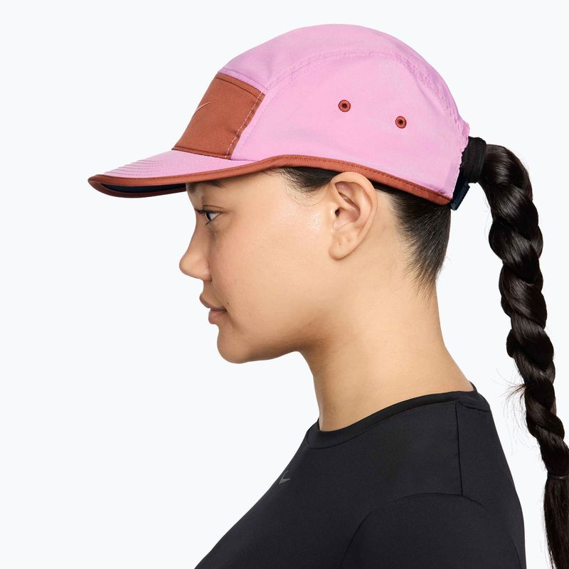 Șapcă Nike Dri-Fit Fly light magenta/dusty peach/orange frost 5