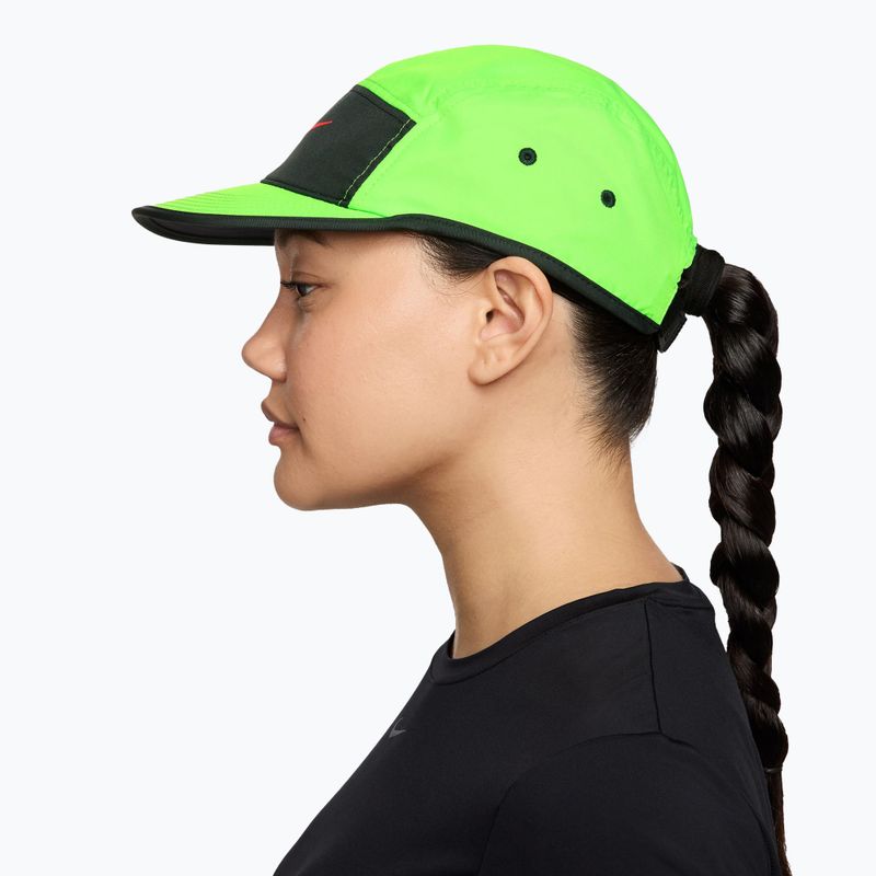 Șapcă Nike Dri-Fit Fly electric green/black spruce/hot lava 3