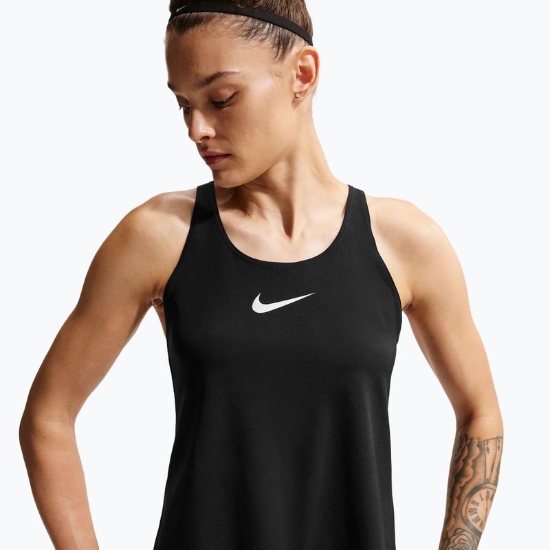 Tricou de antrenament pentru femei Nike Pro Dri-Fit TT black/white/metallic silver 4