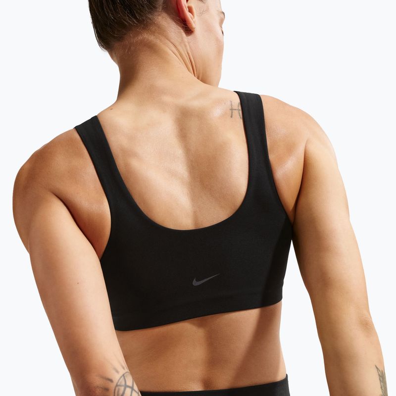 Sutien de antrenament Nike Zenvy, suport ușor, ușor căptușit black/cool grey 3