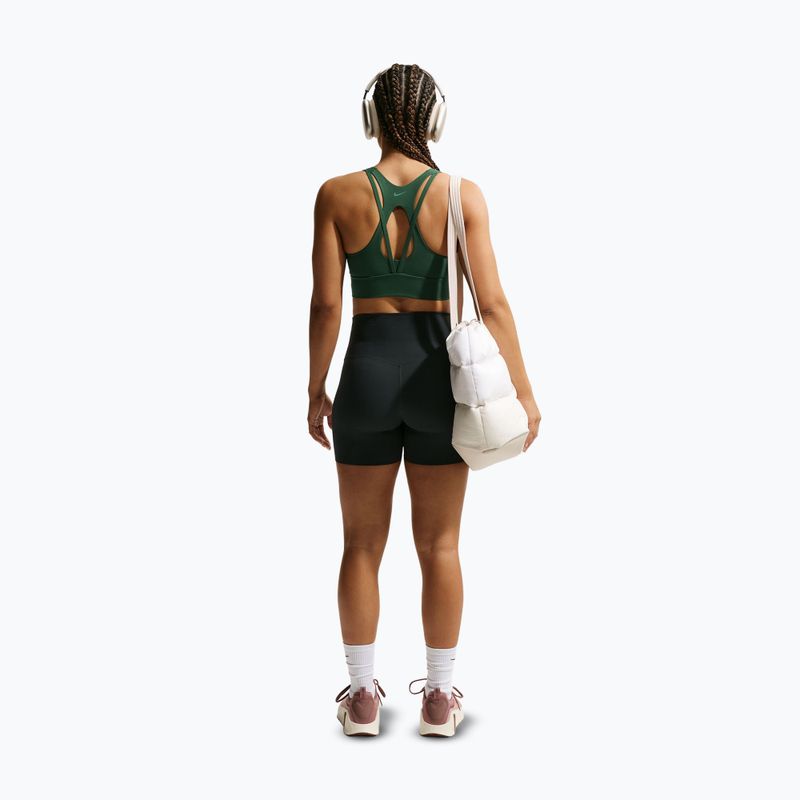 Sutien de antrenament Nike Zenvy Light Support Longline fir/white 3