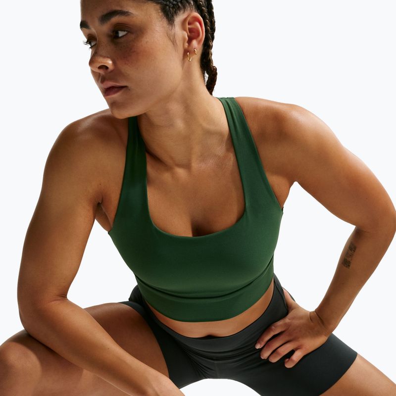 Sutien de antrenament Nike Zenvy Light Support Longline fir/white 4