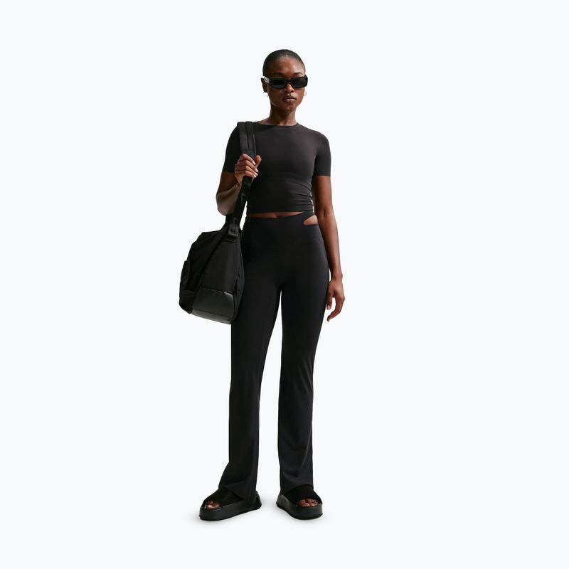 Pantaloni de antrenament pentru femei Nike Zenvy High-Waisted Flared black/pcg3c 2