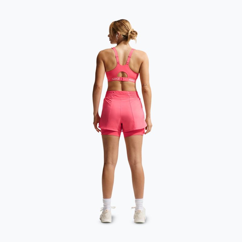 Pantaloni scurți pentru femei Nike One Dri-Fit High-Waisted 3" 2In1 sea coral/white 3