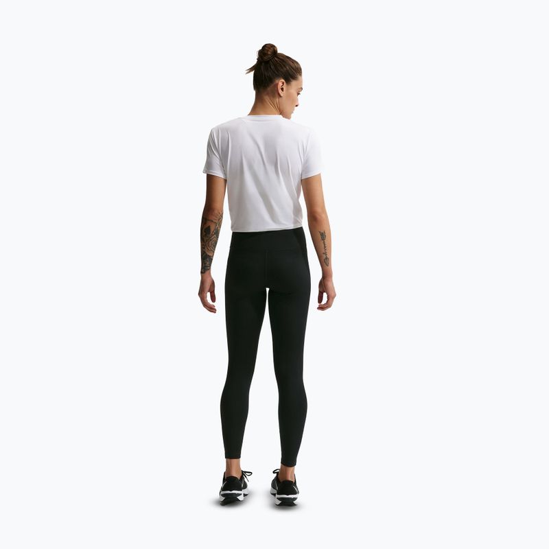 Colanți pentru femei Nike One Seamless Front High-Waisted black/white 3
