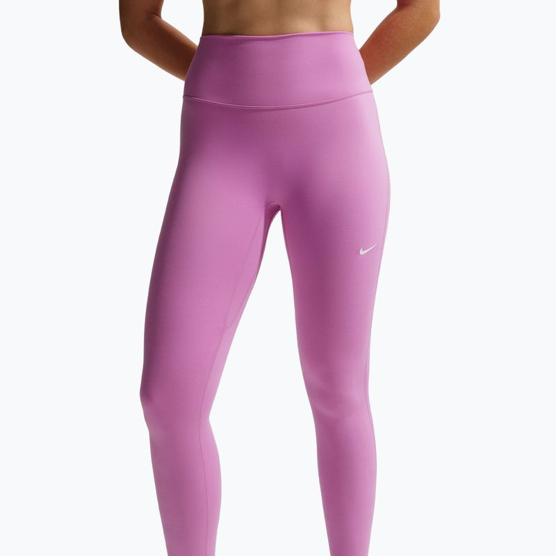 Colanți pentru femei Nike One Seamless Front High-Waisted light magenta/white