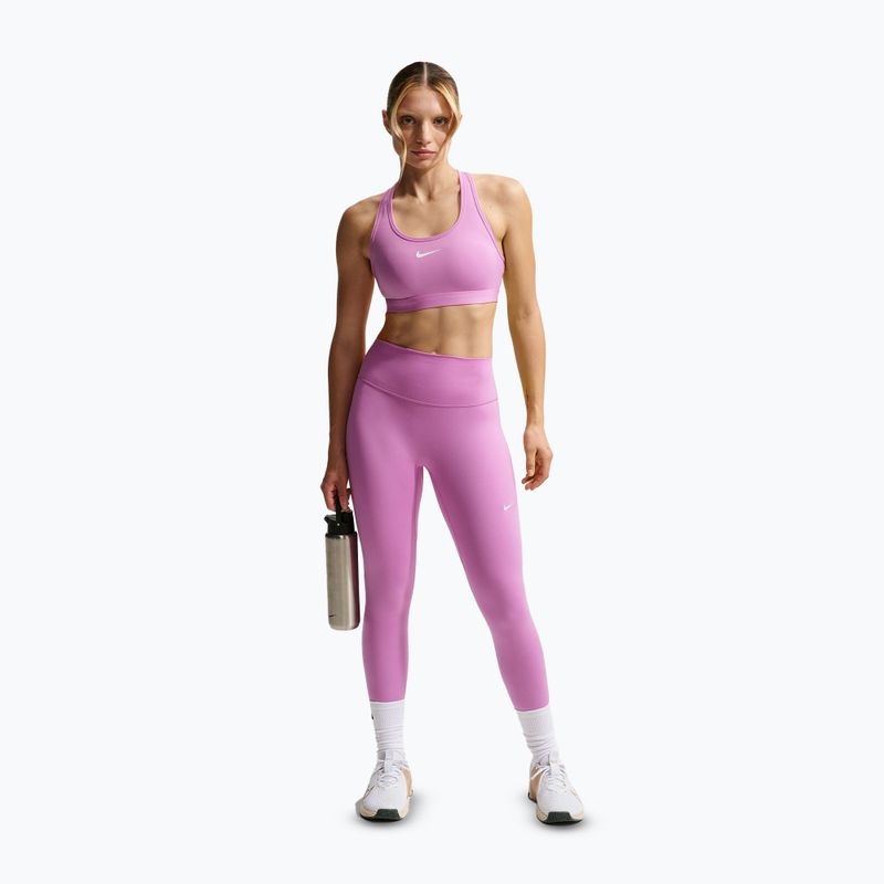 Colanți pentru femei Nike One Seamless Front High-Waisted light magenta/white 2