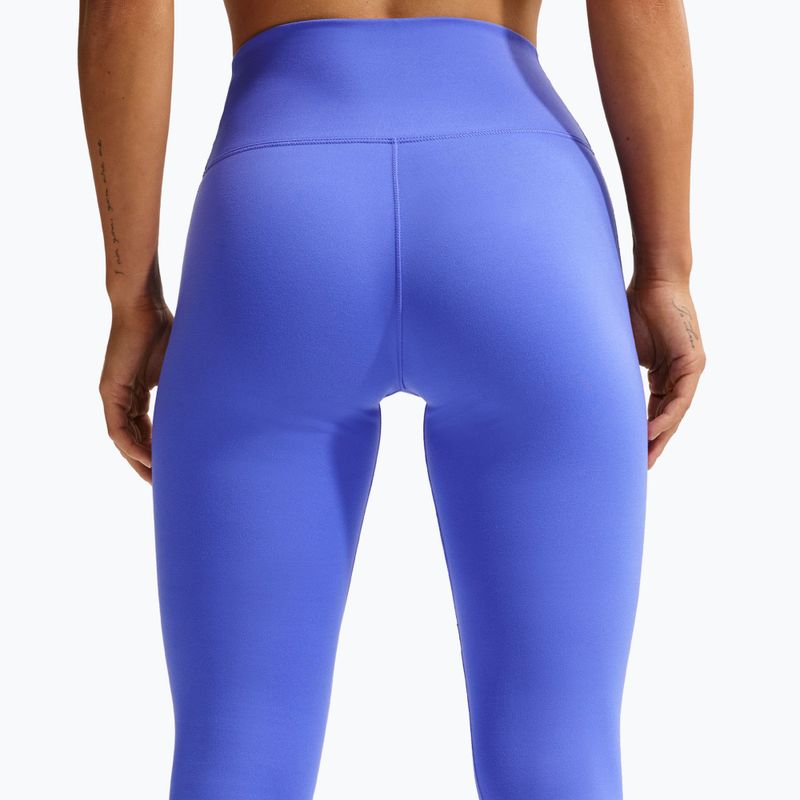 Colanți pentru femei Nike One Seamless Front High-Waisted sapphire/white 5