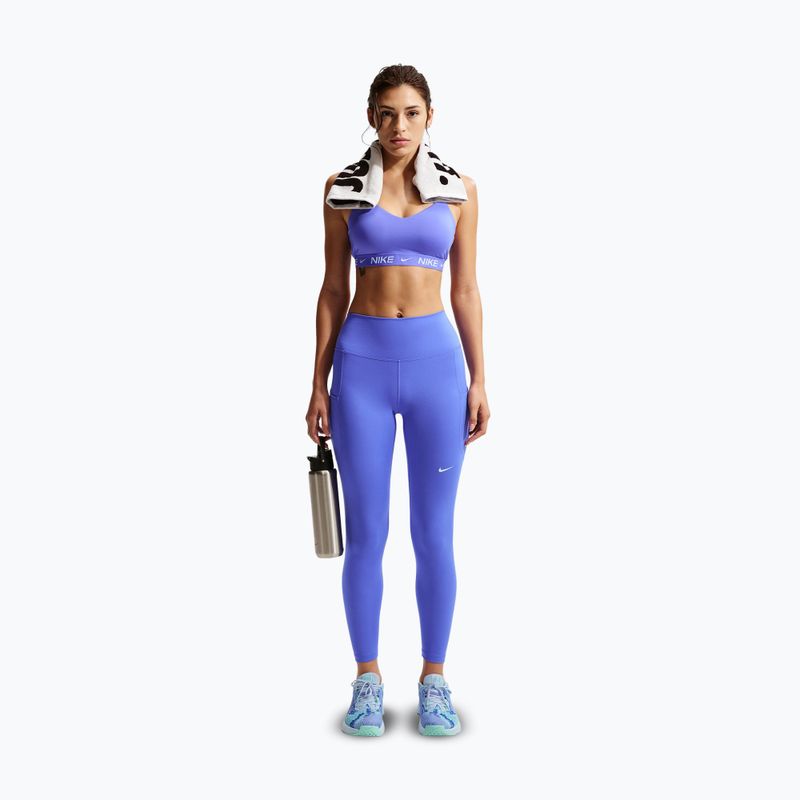Colanți de antrenament pentru femei Nike One High-Waisted 7/8 sapphire/white 2