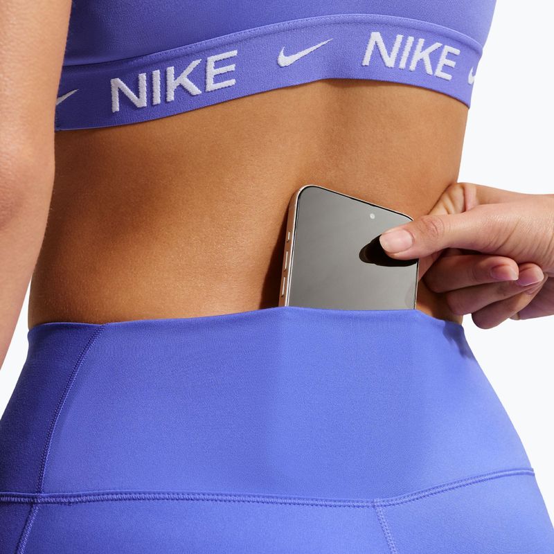 Colanți de antrenament pentru femei Nike One High-Waisted 7/8 sapphire/white 7