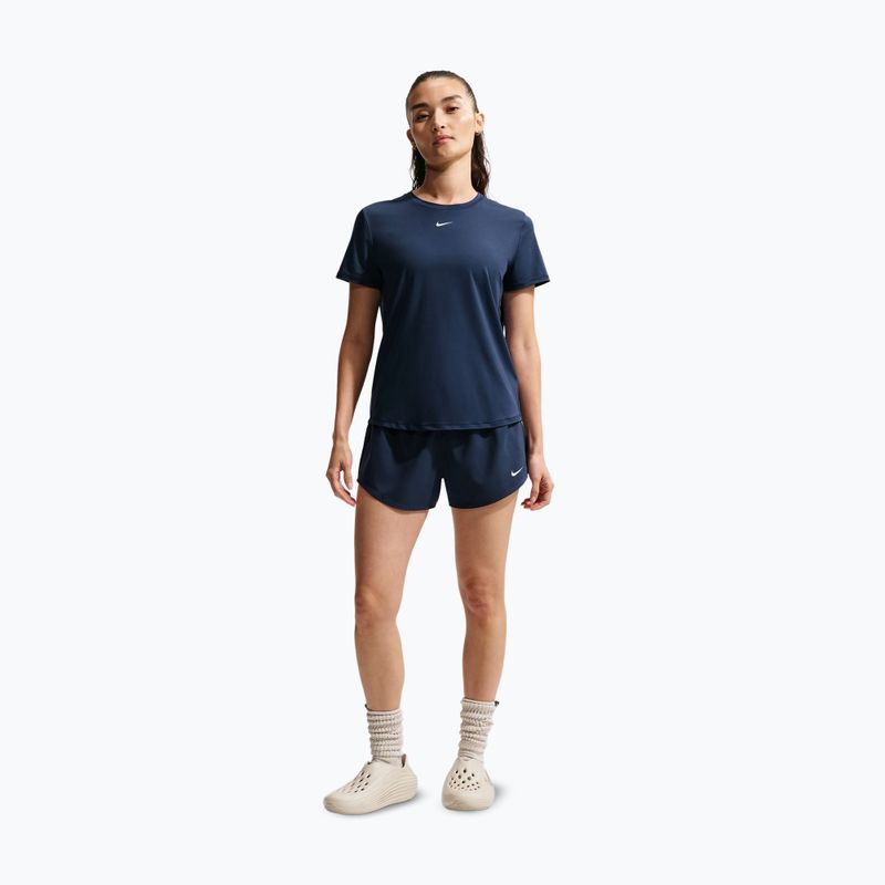 Pantaloni scurți de antrenament pentru femei Nike One midnight navy/white 2