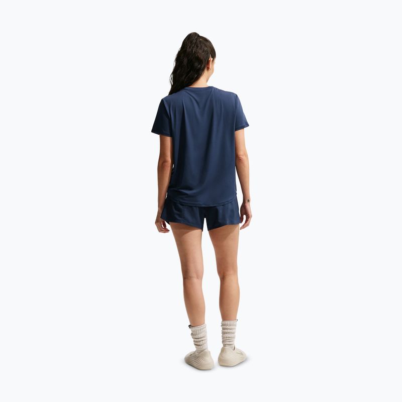 Pantaloni scurți de antrenament pentru femei Nike One midnight navy/white 3
