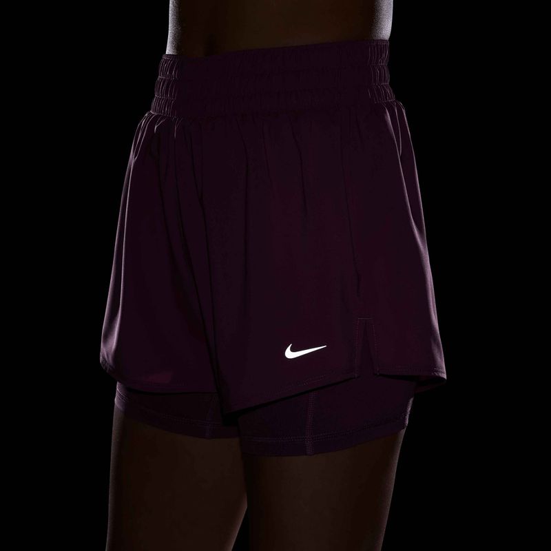 Pantaloni scurți pentru femei Nike One Dri-Fit High-Waisted 3" 2In1 light magenta/white 5
