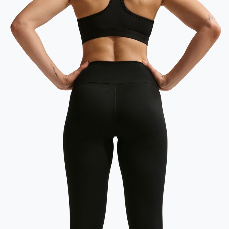Colanți de antrenament pentru femei Nike One High-Waisted 7/8 black/white 4