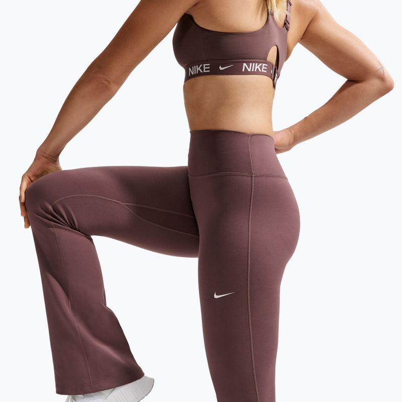 Colanți pentru femei Nike One High Waisted Flared tattoo/white 4