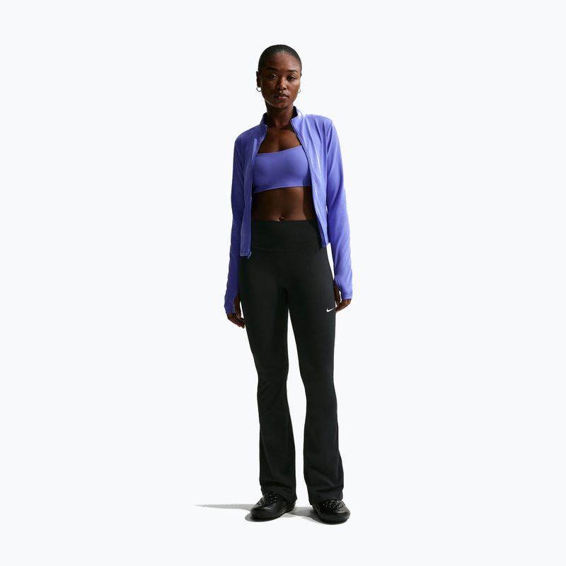 Colanți pentru femei Nike One High Waisted Flared black/white 2
