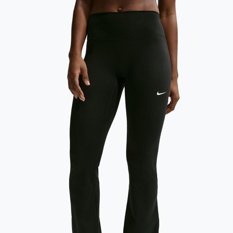 Colanți pentru femei Nike One High Waisted Flared black/white 5