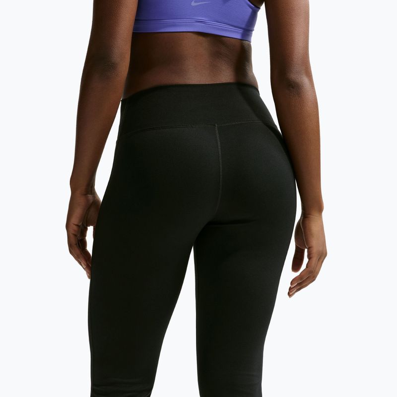Colanți pentru femei Nike One High Waisted Flared black/white 6