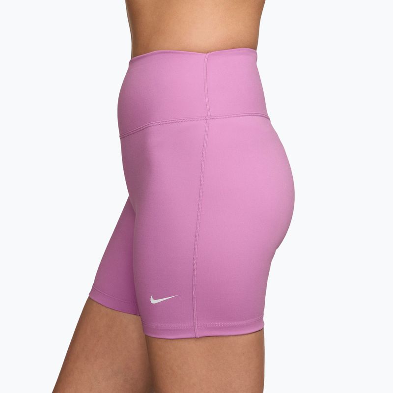 Pantaloni scurți pentru femei Nike One High-Waisted Biker 5" light magenta/white 3