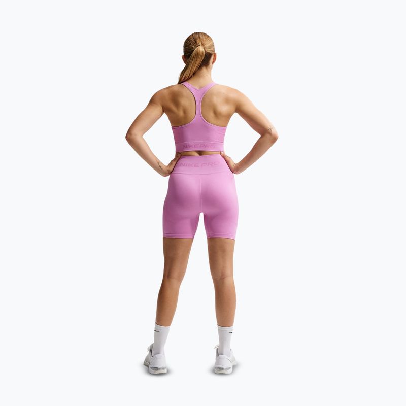 Top de antrenament Nike Pro Seamless Dri-Fit Cropped light magenta 3