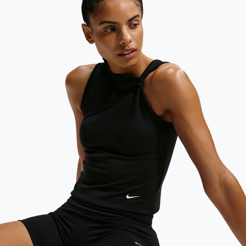 Tricou de antrenament pentru femei Nike One Dri-Fit TT black/white 4