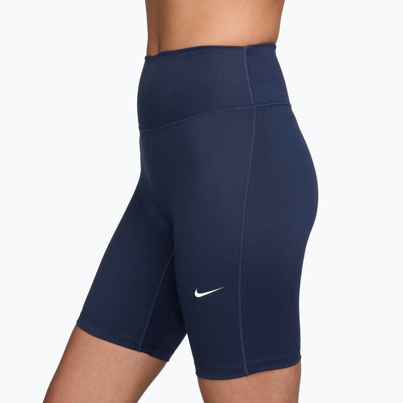 Pantaloni scurți pentru femei Nike One High-Waisted Biker 8" midnight navy/white 3