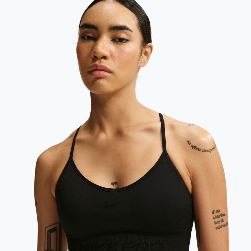 Sutien de antrenament Nike Pro Seamless Light Support black 4