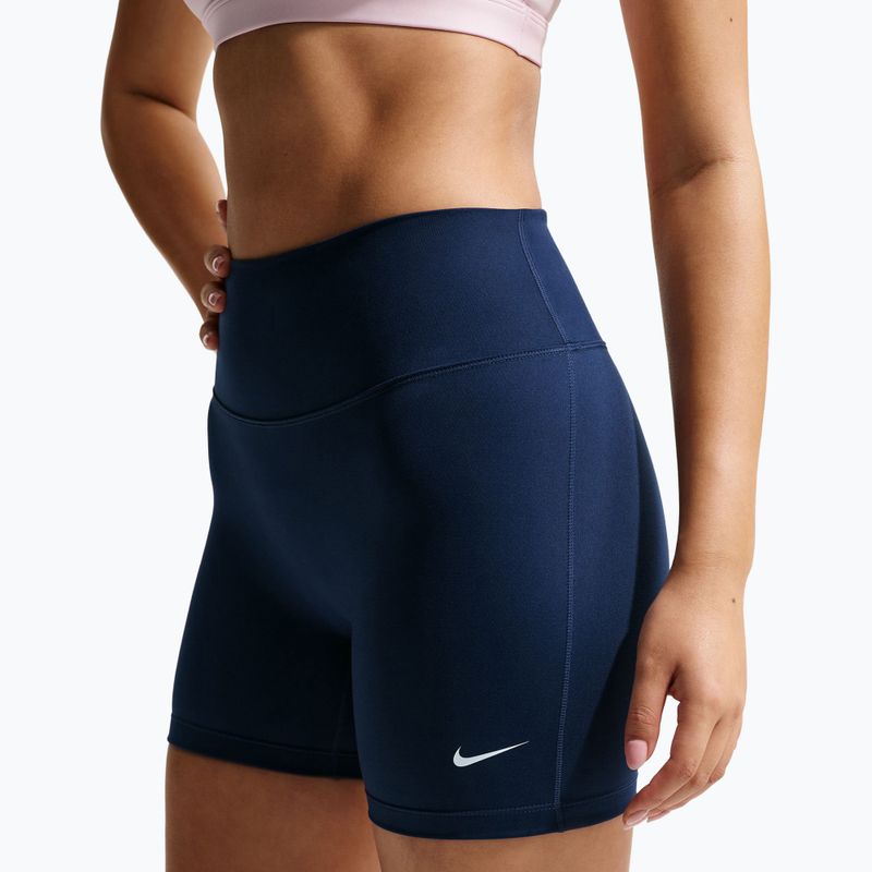 Pantaloni scurți de antrenament pentru femei Nike One midnight navy/white 3