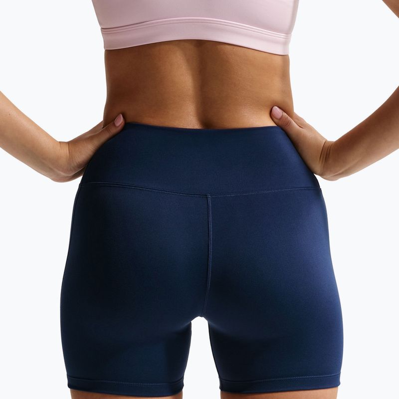 Pantaloni scurți de antrenament pentru femei Nike One midnight navy/white 4