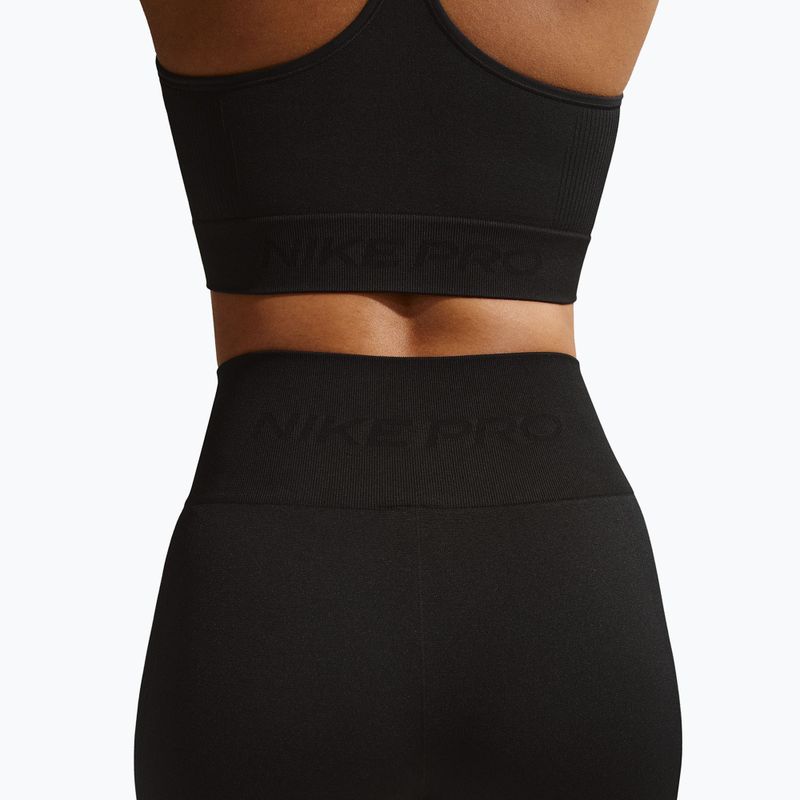 Colanți pentru femei Nike Pro Seamless High-Waisted 7/8 black 5