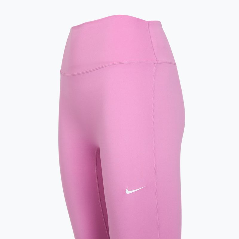 Colanți de antrenament pentru femei Nike One High-Waisted 7/8 light magenta/white 3