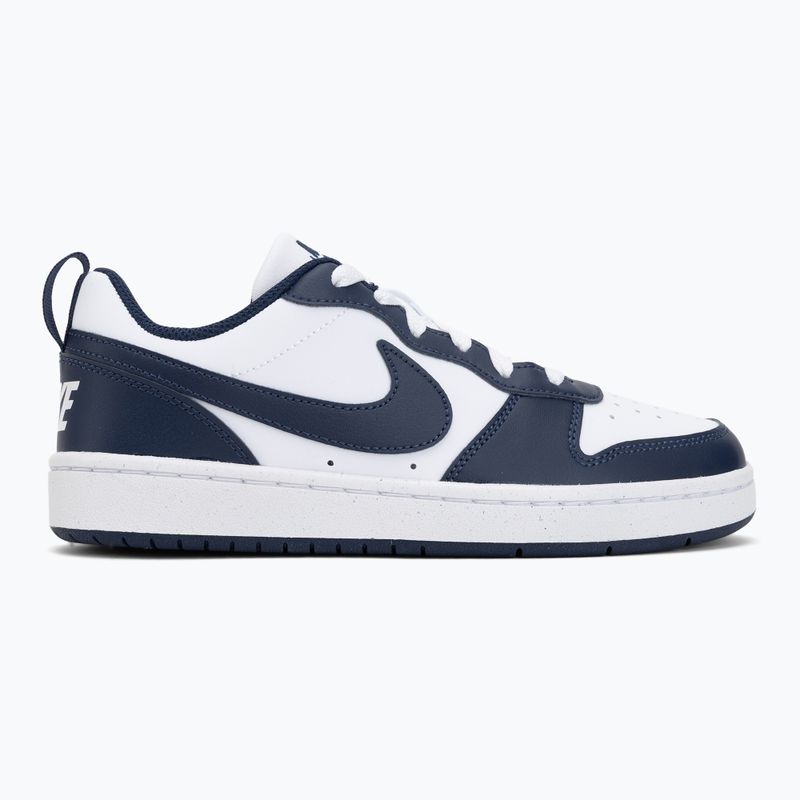 Încălțăminte pentru copii Nike Court Borough Low Next Bloom white/white/midnight navy 2