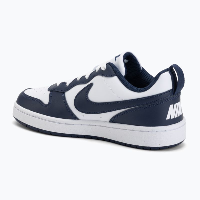 Încălțăminte pentru copii Nike Court Borough Low Next Bloom white/white/midnight navy 3