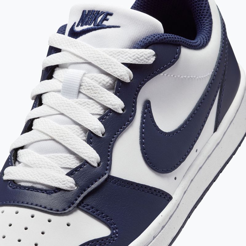 Încălțăminte pentru copii Nike Court Borough Low Next Bloom white/white/midnight navy 8