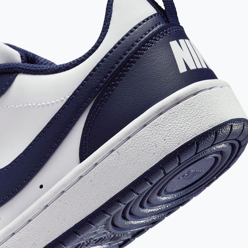 Încălțăminte pentru copii Nike Court Borough Low Next Bloom white/white/midnight navy 9