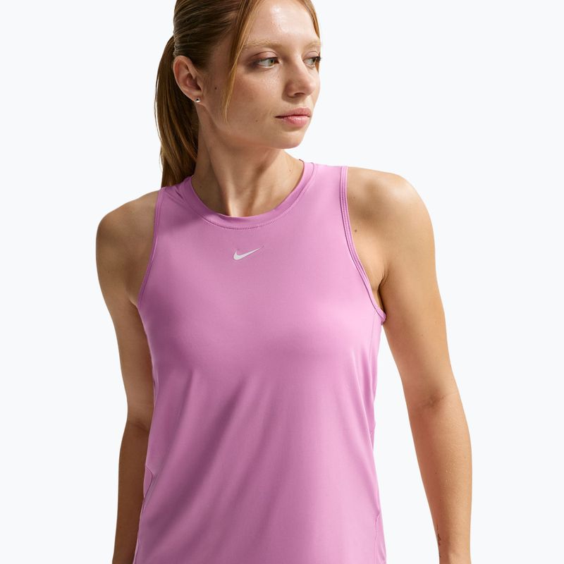 Tricou de antrenament pentru femei Nike One Classic Dri-Fit light magenta/white 5